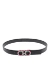 Ferragamo Adjustable Gancini Logo Belt