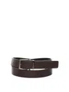 Ferragamo Reversible And Adjustable Belt In Black