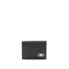 Ferragamo Men Credit Card Case In Black