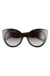 Ferragamo Classic 54mm Gradient Cat Eye Sunglasses In Black