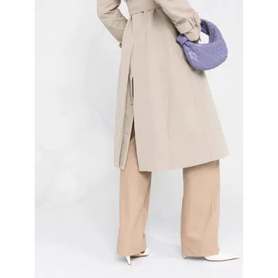 Ferragamo Classic Belted Trench Coat In Neutral