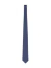 Ferragamo Classic Blue Silk Tie With Repeating Pattern In Blue