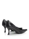 Ferragamo Elydea 70 Pointed Leather Pumps In Black