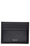 Ferragamo Classic Leather Card Case In Midnight