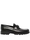 Ferragamo David Gancini Bit Leather Loafers