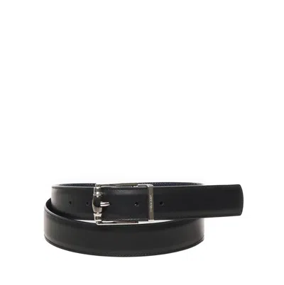 Ferragamo Reversible And Adjustable Belt In Blue