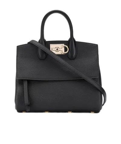 Ferragamo Classic Tote Bag In Black