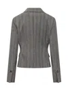 Ferragamo Classic Wool Blazer In Gray