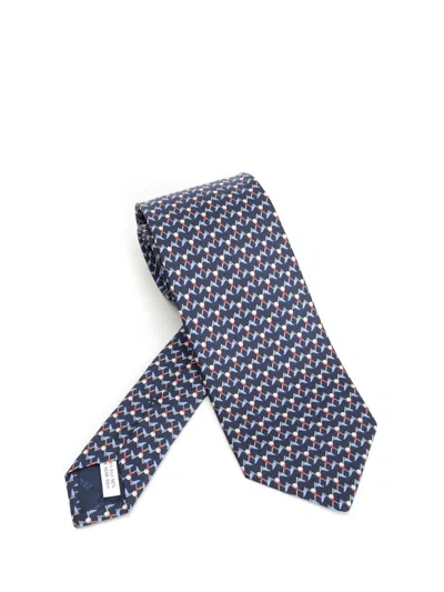 Ferragamo Club Tie Ties And Bow Ties Blue