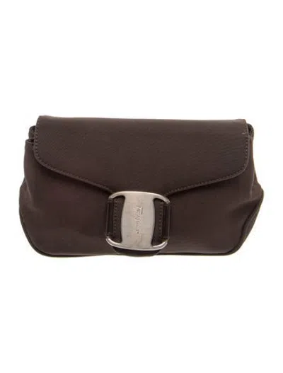 Pre-owned Ferragamo Clutch In Brown