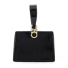 Ferragamo Clutch With Clasp Closure And Black Leather Handle For Women Calf Clutches Pochettes
