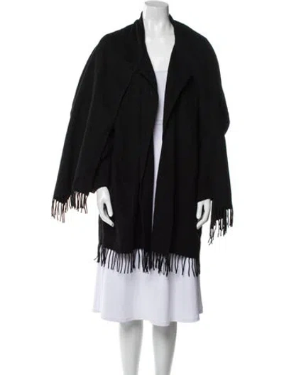 Pre-owned Ferragamo Coat In Black