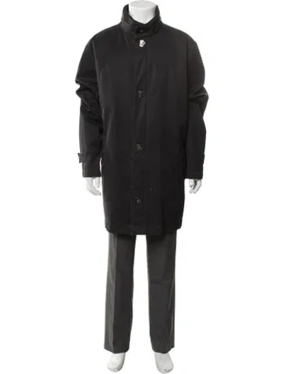 Pre-owned Ferragamo Coat In Black