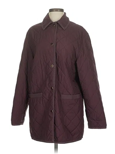 Pre-owned Ferragamo Coat In Burgundy