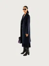 Ferragamo Coat In Black
