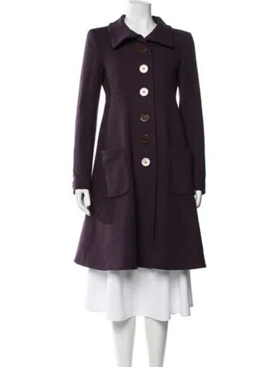 Pre-owned Ferragamo Coat In Purple