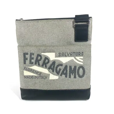 Pre-owned Ferragamo Coated Canvas Pochette Shoulder Bag () In Multi
