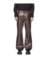 Ferragamo Brown Five-pocket Jeans In Black