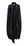 Ferragamo Cocoon Midi Dress In Black