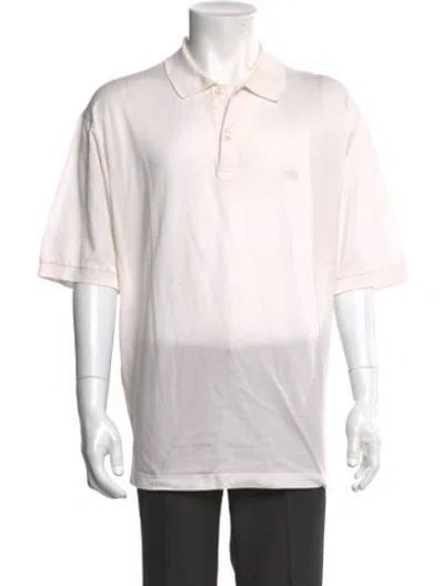 Pre-owned Ferragamo Collar Short Sleeve Polo Shirt In Neutral