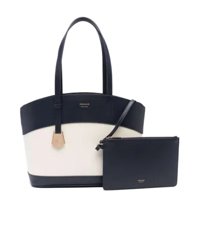 Ferragamo Collision Logo Handbag In Black