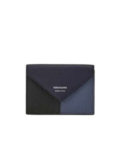 Ferragamo Color Block Credit Card Holder In Multi