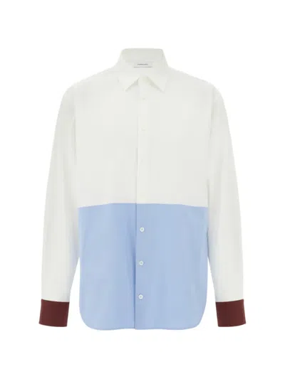 Ferragamo Color-block Shirt In Orange