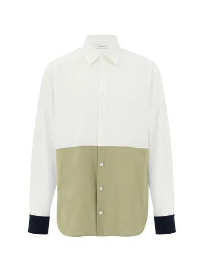 Ferragamo Color Block Shirt In White