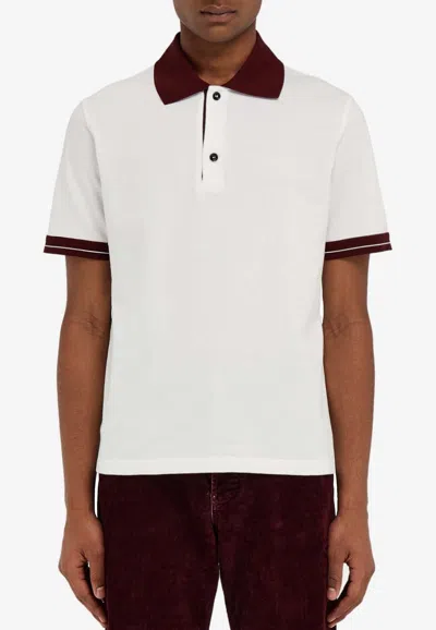 FERRAGAMO COLOR-BLOCK SHORT SLEEVED POLO T-SHIRT