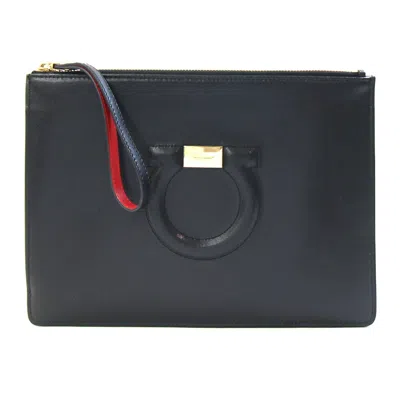 Pre-owned Ferragamo Color Leather Clutch Bag Pouch () In Multi