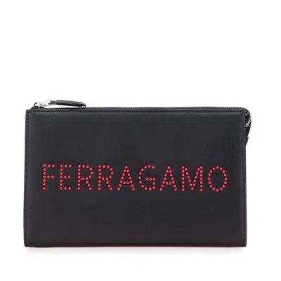 Pre-owned Ferragamo Color Leather Clutch Bag () In Multi