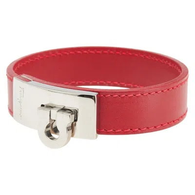 Pre-owned Ferragamo Color Leather Metal Charm Bracelet () In Multi