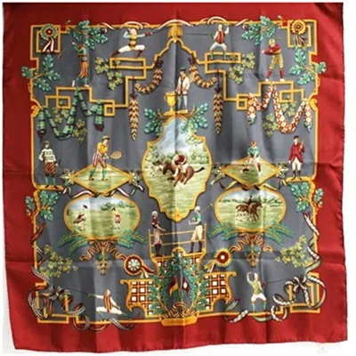 Pre-owned Ferragamo Color Silk Scarf () In Multi