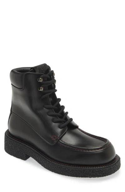 Ferragamo Colorado Lace-up Boot In Nero Nero Nero