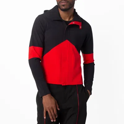 Ferragamo Colorblock Hooded Rain Jacket In Multi
