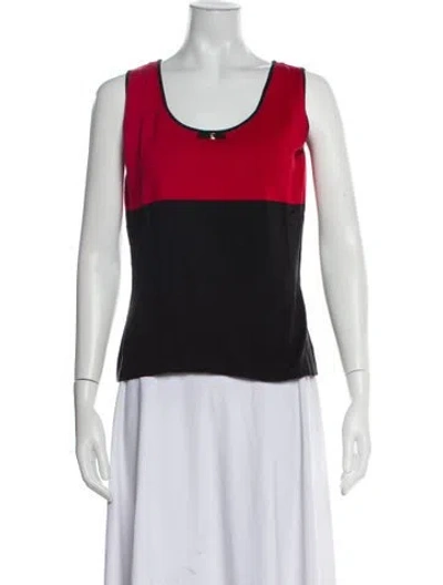 Pre-owned Ferragamo Colorblock Pattern Scoop Neck Sweater In Multi