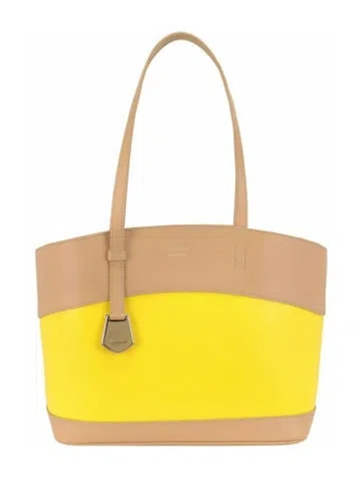 Pre-owned Ferragamo Colorblock Pattern Tote W/ Tags In Brown