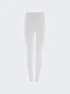 Ferragamo Stretch-fit Leggings In Optic White