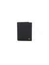 Ferragamo Calfskin Bi-fold Credit Card Case Billfold In Black  