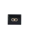 Ferragamo Compact Wallet Gancini In Black