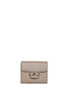 Ferragamo Compact Wallet In Neutral