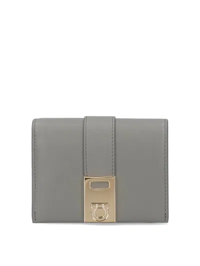 FERRAGAMO CARTERAS Y MONEDEROS - GRIS