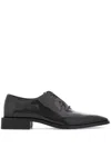 Ferragamo Oxford With Covered Lacing In Black