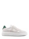 Ferragamo Leather Sneakers With Patch And Heel Tab In White