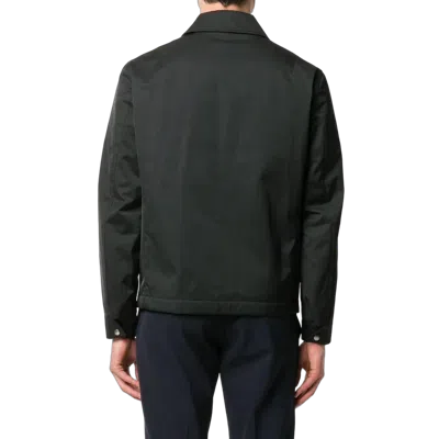 Ferragamo Contrast Collar Jacket In Multi