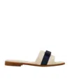 Ferragamo Women's Lovec Q Bow Accent Quilted Slide Sandals In Nude