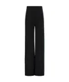 Ferragamo Contrast-colored Striped Casual Pants In Black