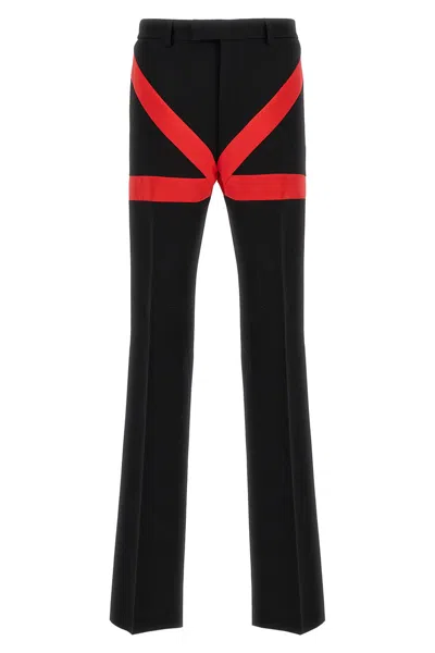 FERRAGAMO FERRAGAMO CONTRAST INSERT PANTS