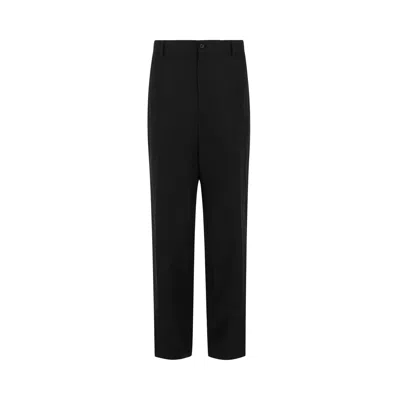 Pre-owned Ferragamo Contrast Trim Pants 'black' | Men's Size 54