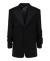 Ferragamo Contrasting Lapel Tuxedo Blazer
